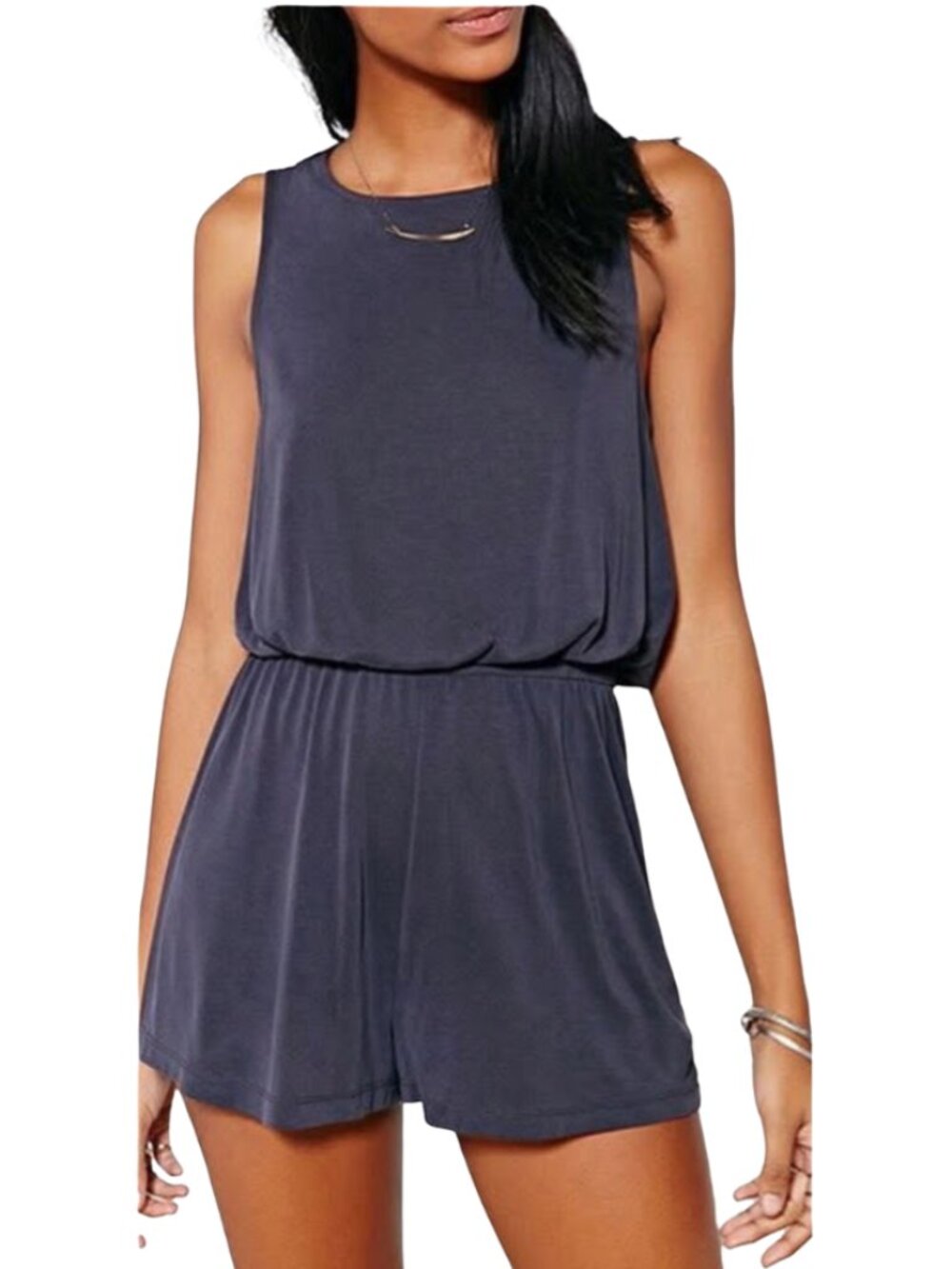 Silence + Noise Gray Lounge Romper - Size Small